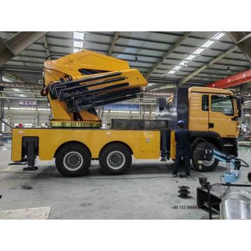 Howo merek 80 ton truk crane