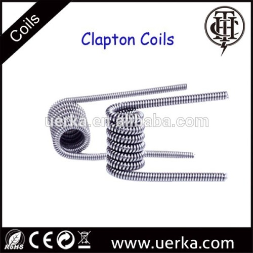 Dual coil rda Clapton Coils for Wholesale, Two Coils Pre-wrapped Resistance Wire for Vapor