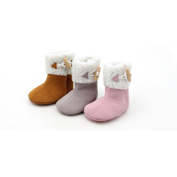 Winter Fur Pink Boots For Babies