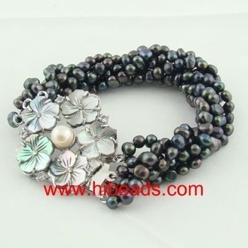 Freshwater nugget pearl bracelet FPB0040