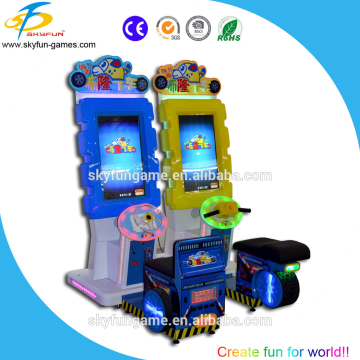 Skyfun indoor amusement kids car racing games with video learning English