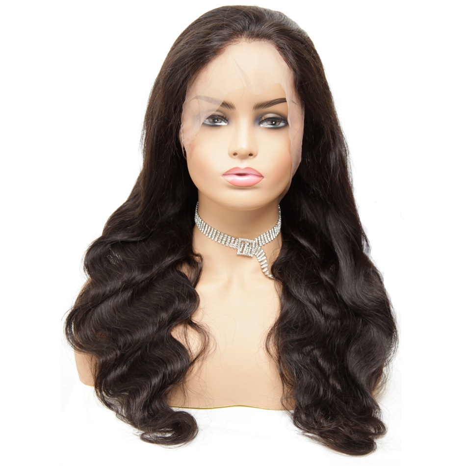 Wig Human Hair Virgin Brazilian Natural 100% Lace Front Wigs Body Wave, Transparent Ali Hair Queen Like Virgin Wigs With Frontal