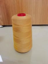 Yellow aramid sewing thread 30s/3