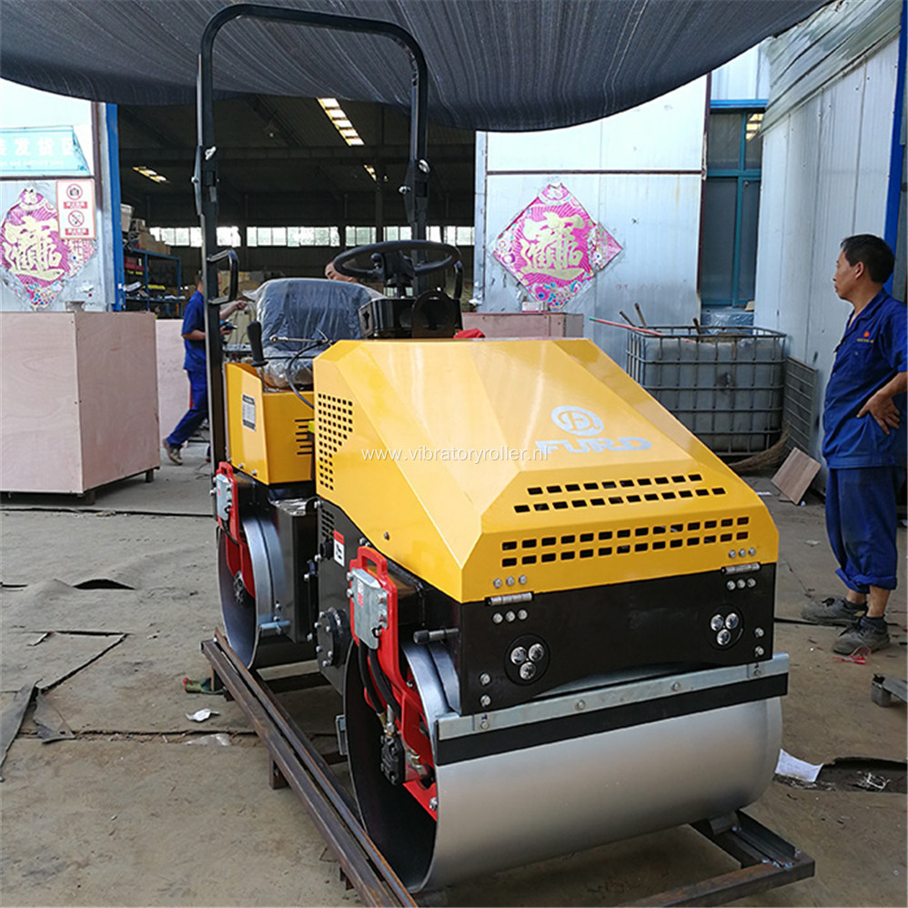 1 ton Small Double Drum Vibratory Roller Compactor