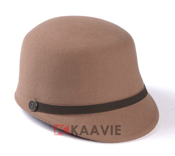 custom black band classic wool felt jockey cap