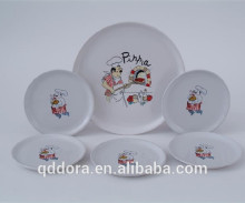 stock ceramic pasta plate set/stock customized ceramic pasta plate
