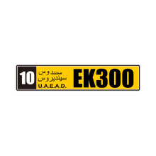 European Standard Car Number Plate With Reflective Film