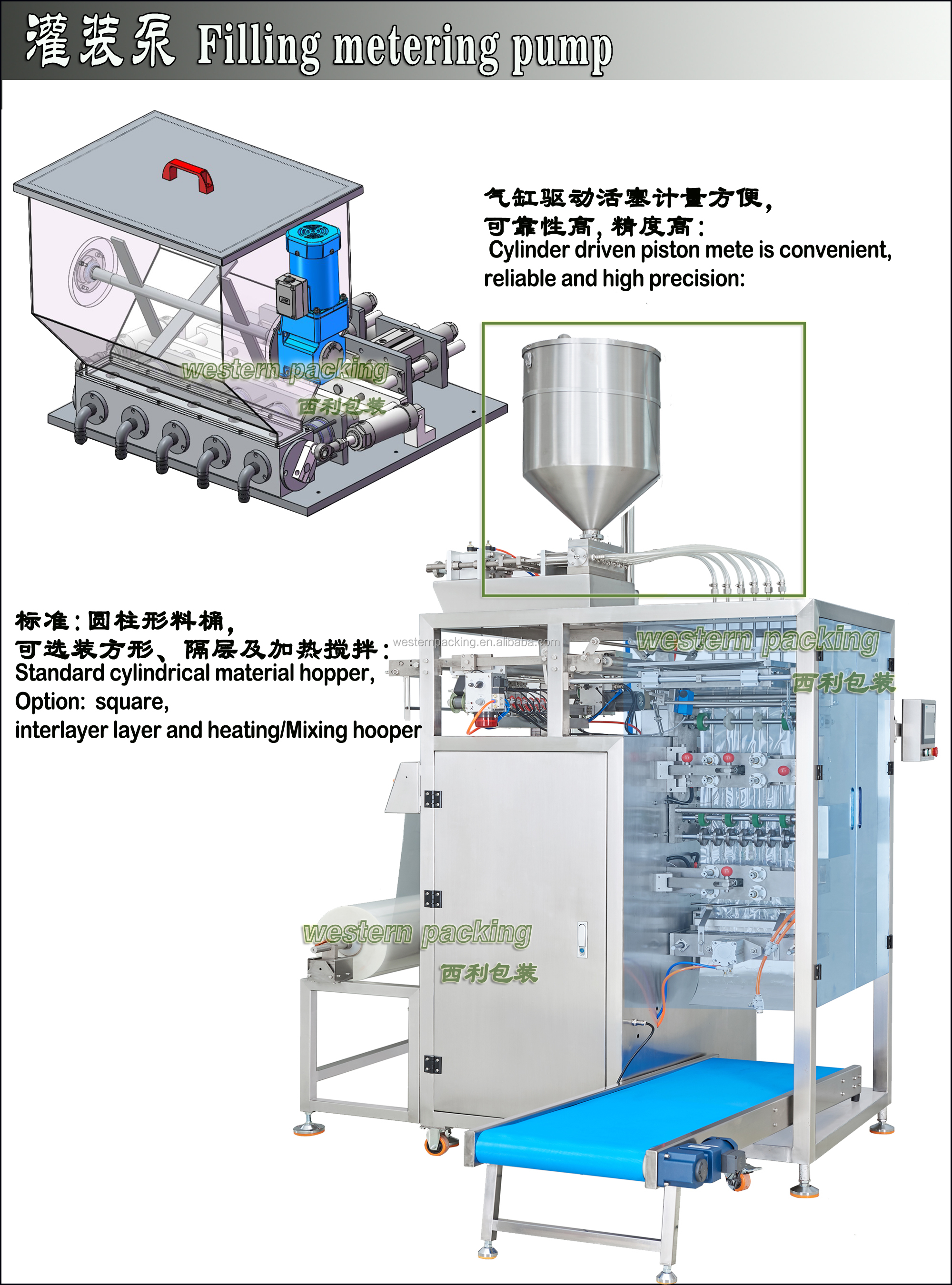 shampoo sauce multi line sachet packaging machine