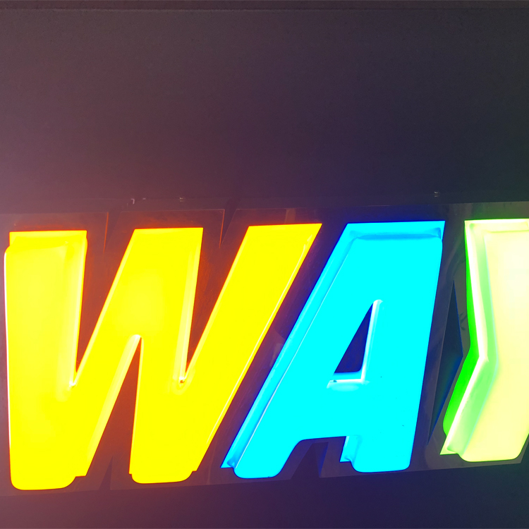 New Fashion 3d led foam lighting letter sign shop store company name