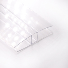 U Connect Two Aluminium Connector for Polycarbonate Sheets in PC Roofs