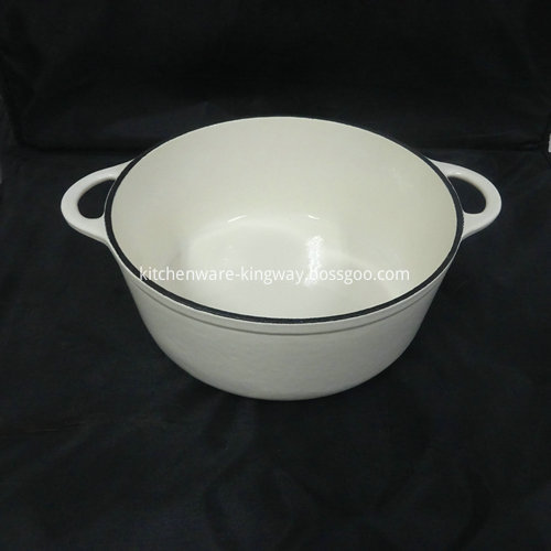 Red Enameled Cast Iron Sauce Pot