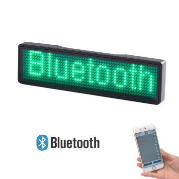 Electronic Language Staff LED Name Tags Rechargeable Scrolling Display