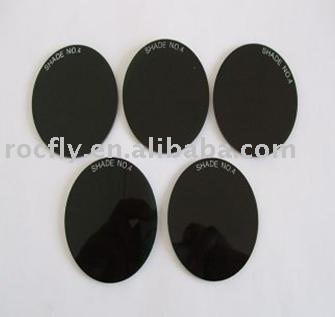 round protective welding lens