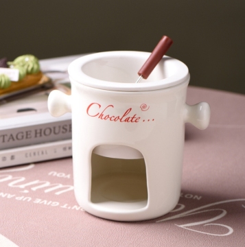 Melting Chocolate Cheese Mug Ceramic Fondue Pot