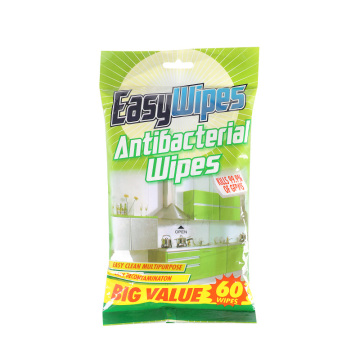 Lingettes désinfectantes antibactériennes protectrices ménagères