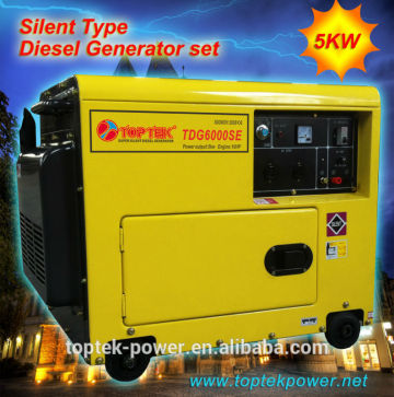 hot sale Diesel powered Silent generator 5kw