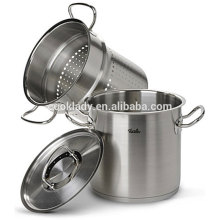 3pcs high quality stainless steel pasta pot,stock pot,big pot