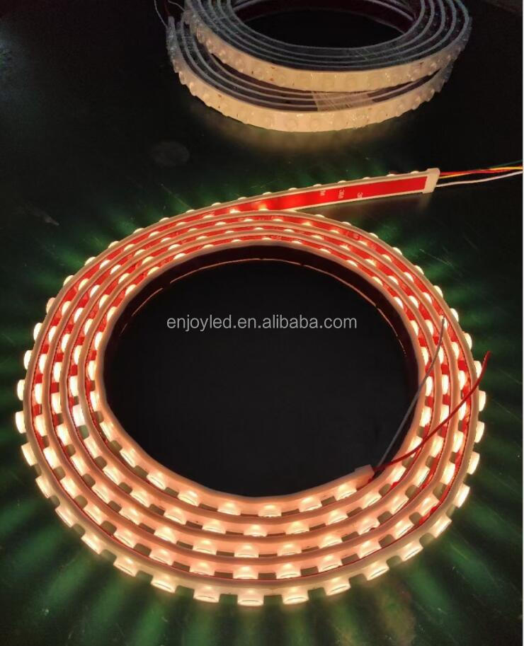 High power flexible wall washing waterproof lamp with low-voltage 24V lens 3030 bendable back lighting strip