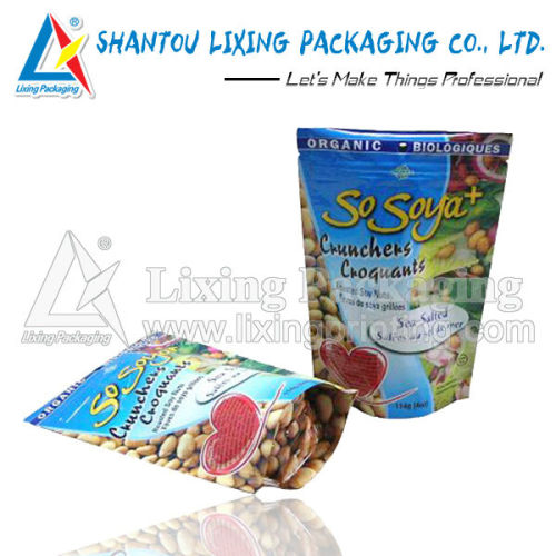 Stand up pouch with ziplock