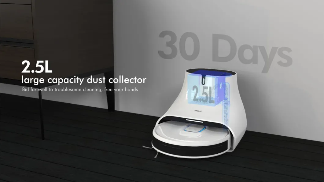 2021 New Self-Emptying Dustbin Robot Vacuum Cleaner 4000PA