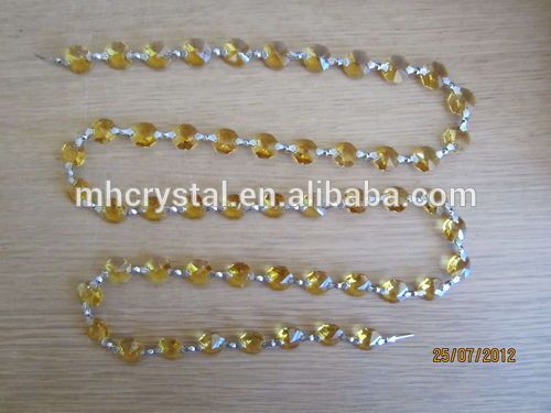 Yellow Crystal Garlands bead Chains MH-12592