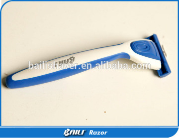 safety men`s razor with flexball handle technology and 5 razor blade refills