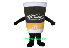 Mc Coffee Cup Mascot Costume
