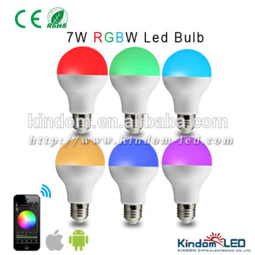 New Smartphone control Wifi led bulb 7W RGB LED Light