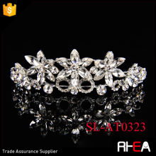 Sparkling Rhinestone & Crystal Covered Tiara in Silver Wedding Hair accessories