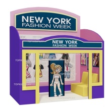 Multi-Functional Fashion Role Play House for Children's Indoor Entertainment and Education