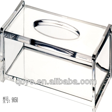 Round acrylic tissue box / rectangle tissue case/acrylic tissue box