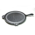 Preseasoned Round gjutjärn Grill Pan