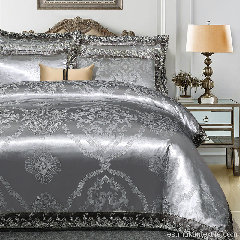 Juegos de cama de encaje jacquard brillante