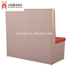 Orange leather sofa dining seat