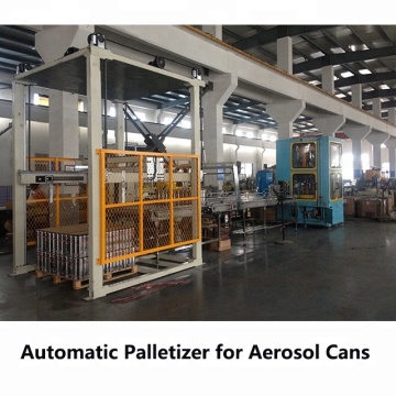 Magnetic palletizer machine for tin cans packing