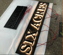 Backlit Channel Letters Signage Business Sign