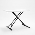 Portable plastic folding table