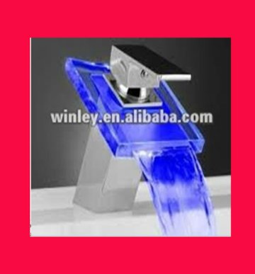 led faucet waterfall/waterfall basin faucet