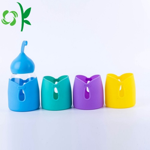 Silicone coffee mug sleeve for drink glass bottle