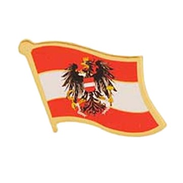Austria Flag Lapel Pin Badge With Butterfly Clasp