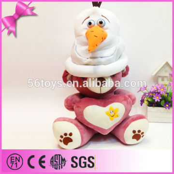 Frozen Free Fall plush toy snown man funny hat