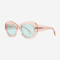 Oval and Retro Acetate Female Sunglasses