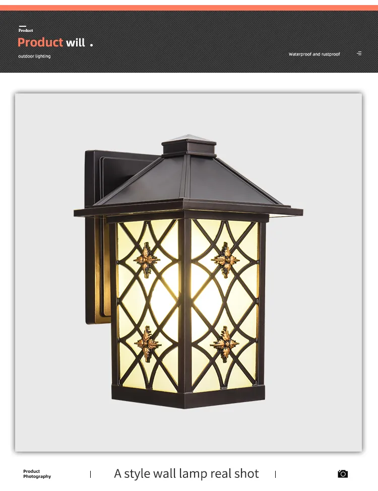 Elegant European Outdoor LED Wall Light for Stylish Homes