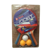 Hot Sale Wooden Table Tennis Racket Pingpong Racket Series with three pingpong balls