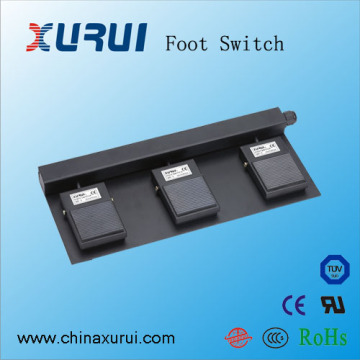 3pdt foot switch / three pedal foot switch with ul / dual pedal foot switch