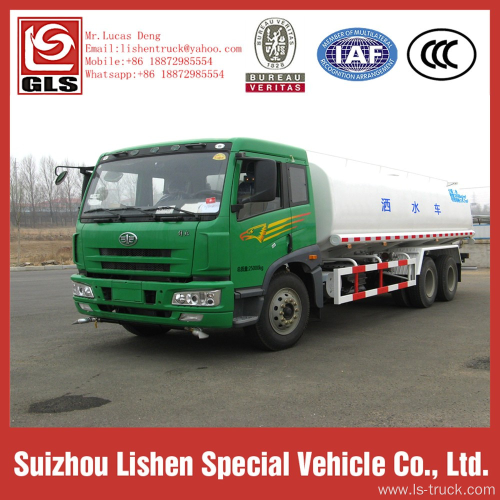 FAW 6*4 15 CBM Water Tank Truck