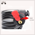 Super safe black bicycle cylinder lock