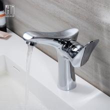 Single hander Pure brass hot and cold water washing basin faucet