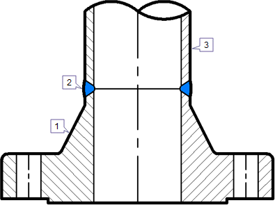 Weld neck flange