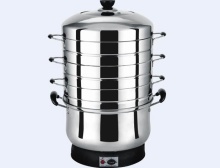 3 Tier Electric Stainless Steel Food Steamer Pot